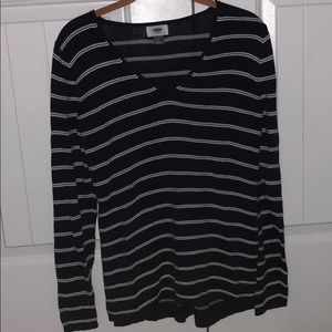 Navy and White Sweater